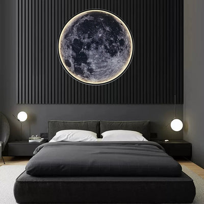 Moon Wall Lamp With RC For Dimmable Light